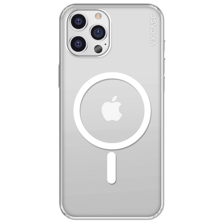 Capa Magsafe para iPhone 12 Pro - Silicone Rígida Transparente - VX Case