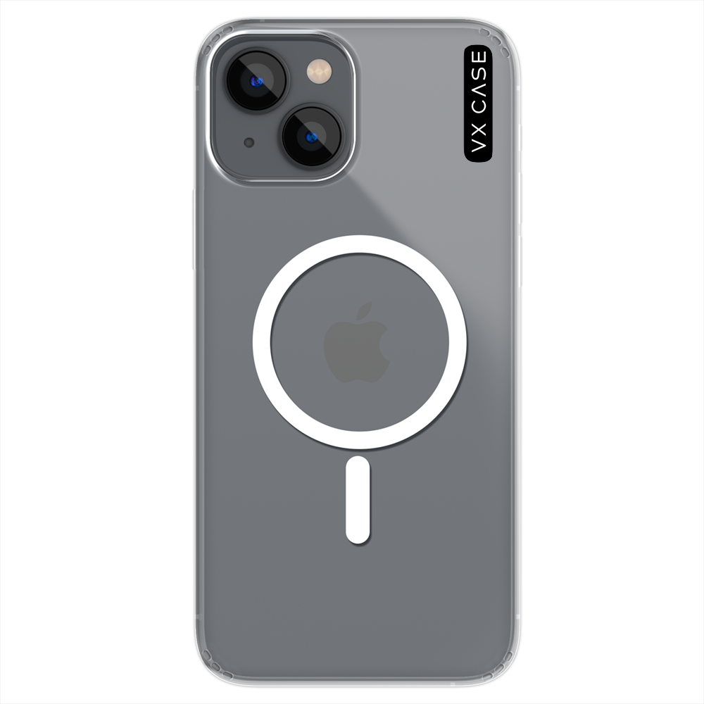 Capa Magsafe para iPhone 14 - Silicone Rígida Transparente